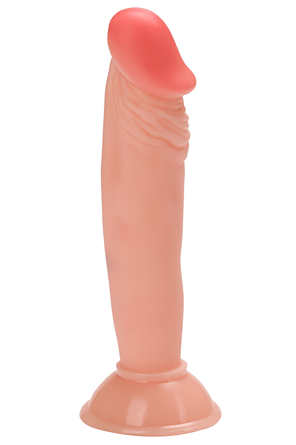 Realistic Suction Cup Dildo (Flesh-Colored) + 1 sachet of lubricant — Pocket Pleasure