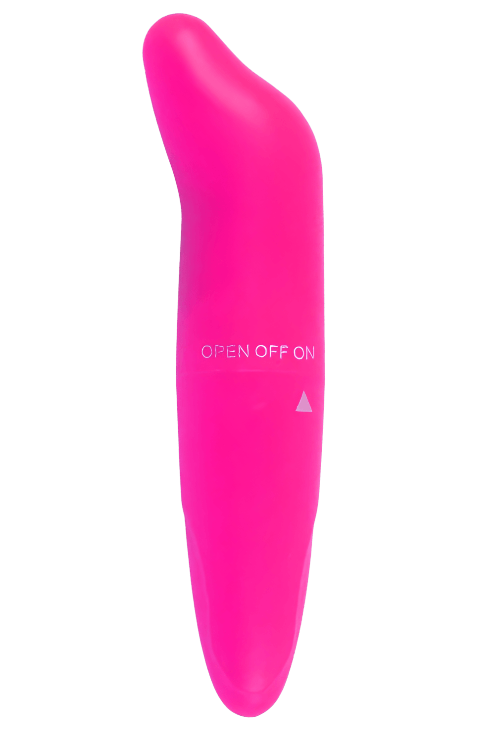 Vibratore rosa con testina curva + 1 bustina di lubrificante — Piacere tascabile