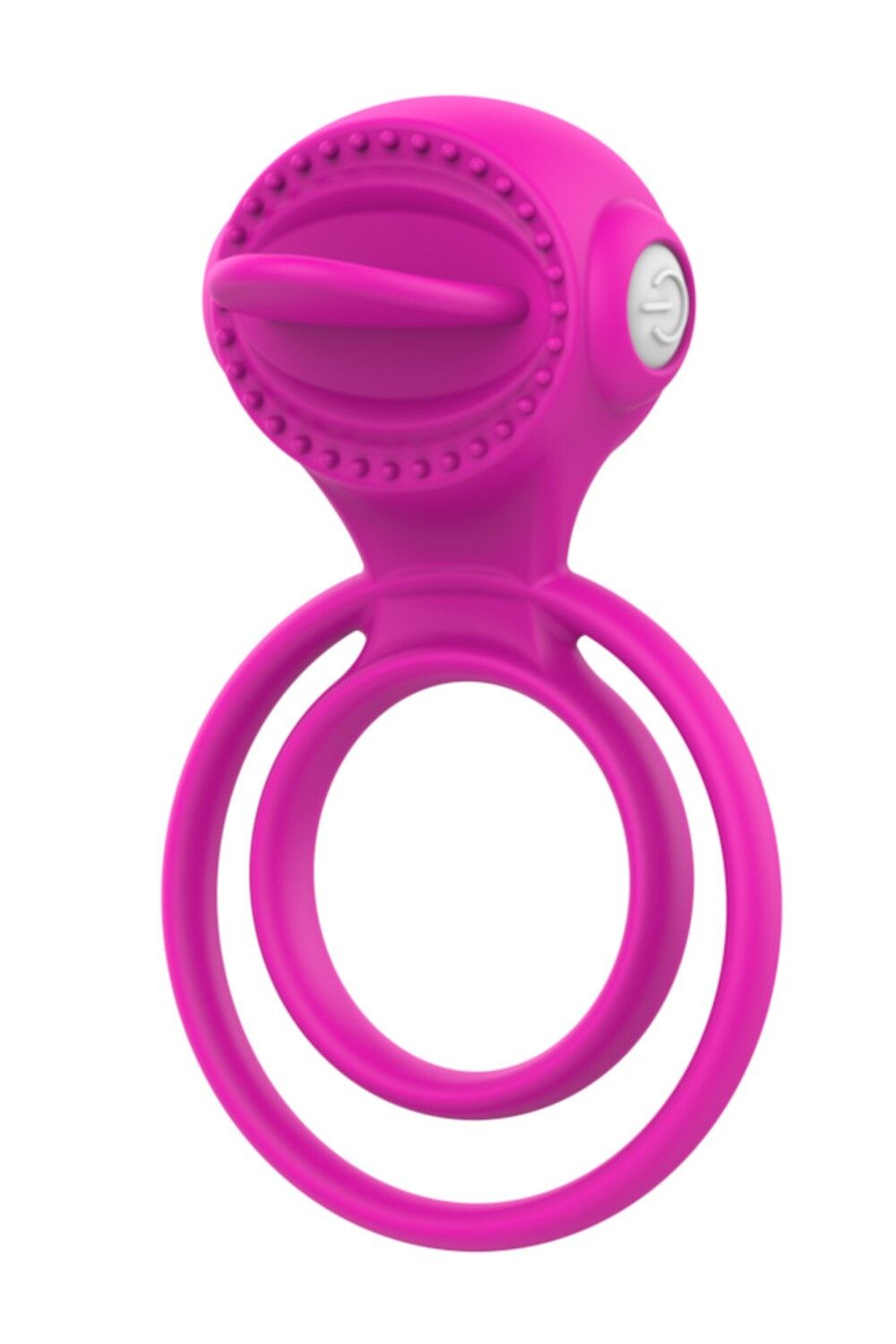 Anello vibrante, 1 modalità di vibrazione singola, molto elastico, rosa, Pocket Pleasure + 1 bustina di lubrificante