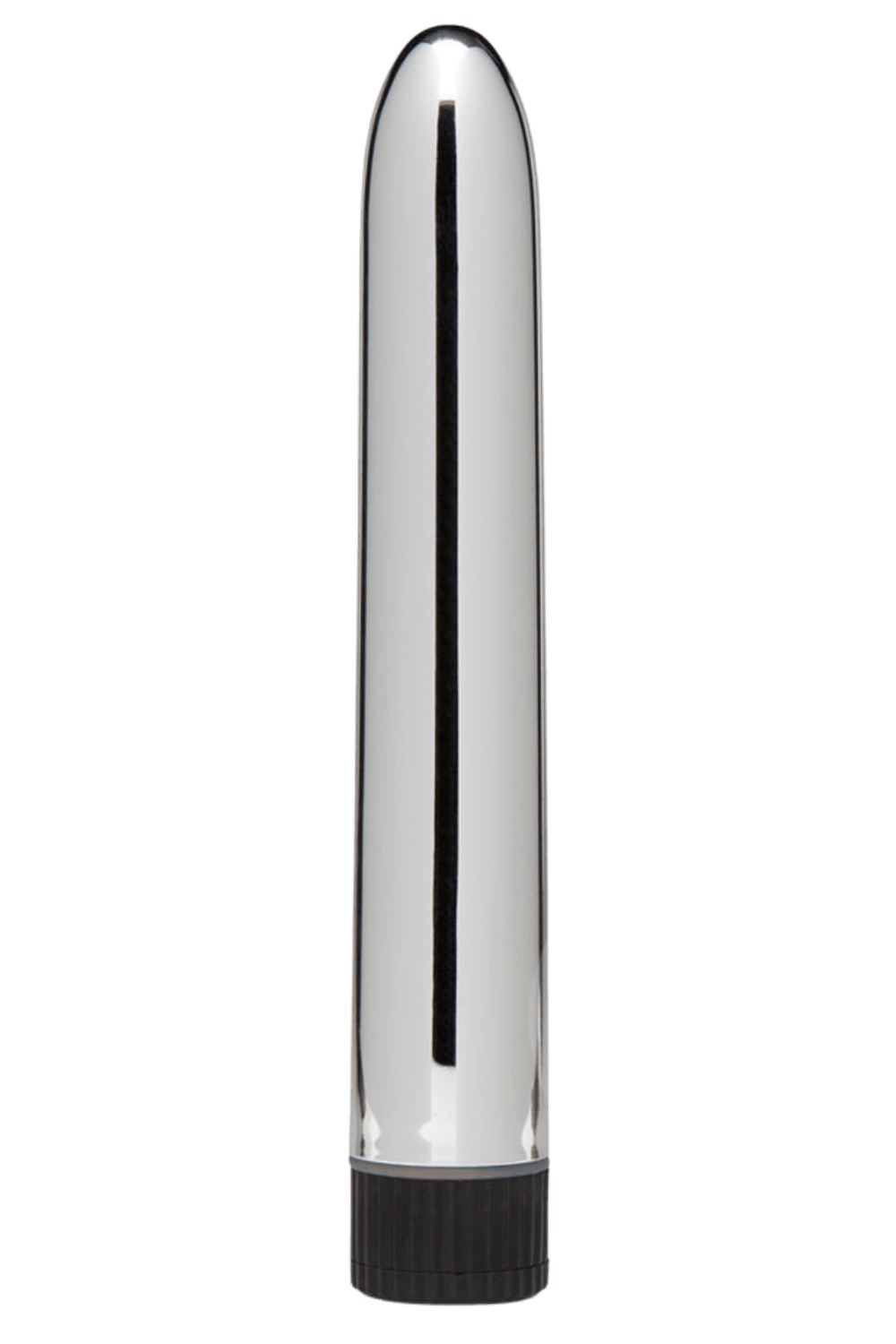 Vibratore classico argento + 1 bustina di lubrificante — Piacere tascabile