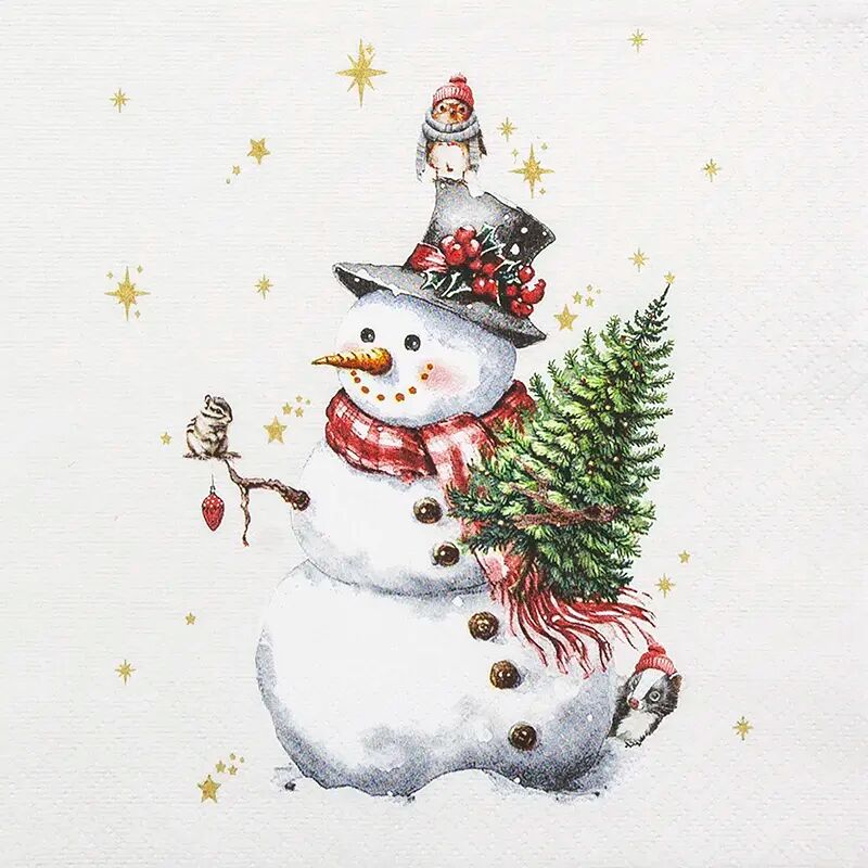Cute Snowman Napkins