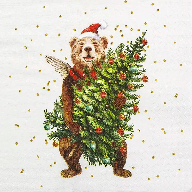 Napkins Beary Christmas