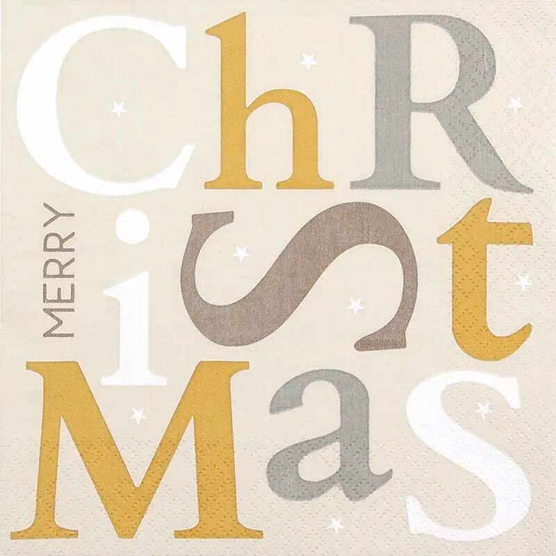 Napkins Christmas Letters