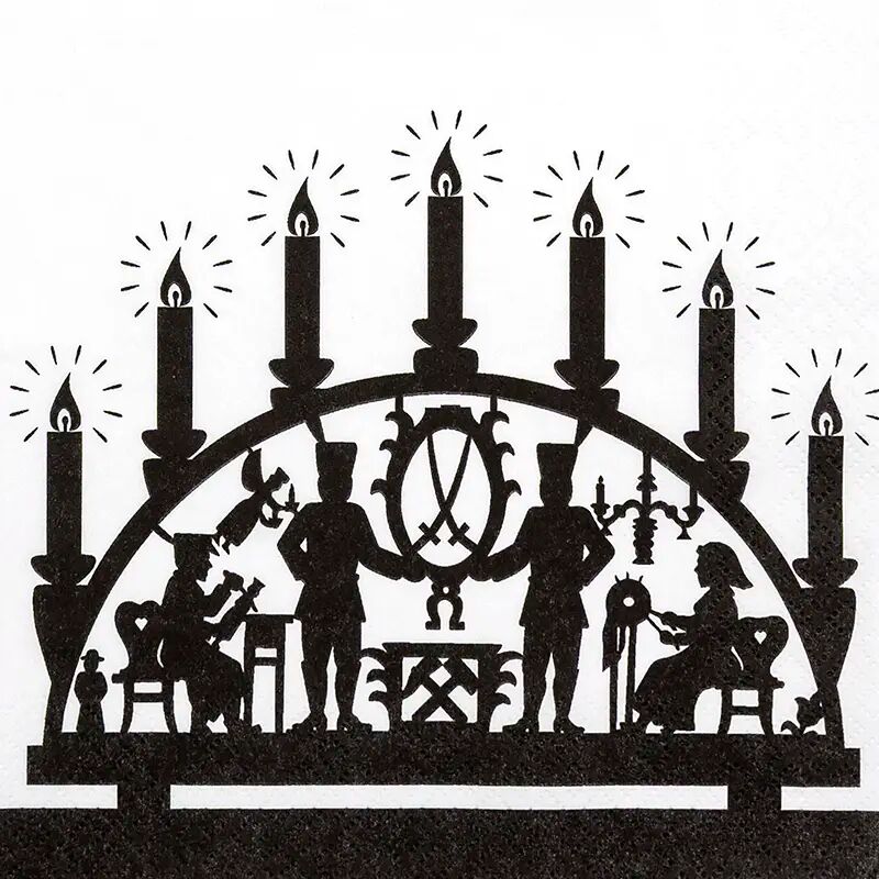 Napkin candle arch