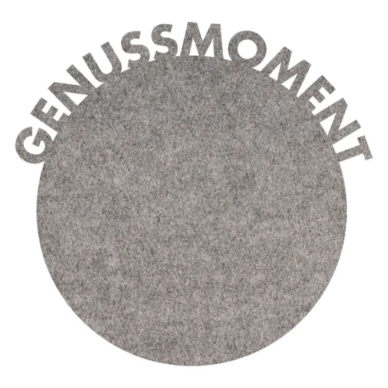 Felt coasters "Moment of Pleasure Grey"