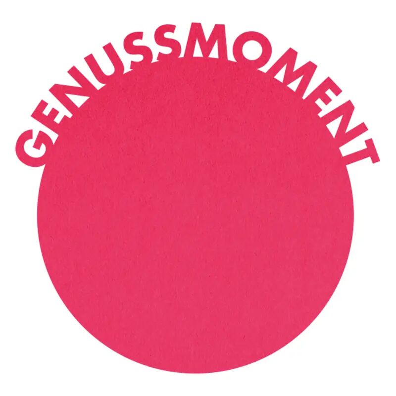 Felt coaster "Pleasure moment pink"