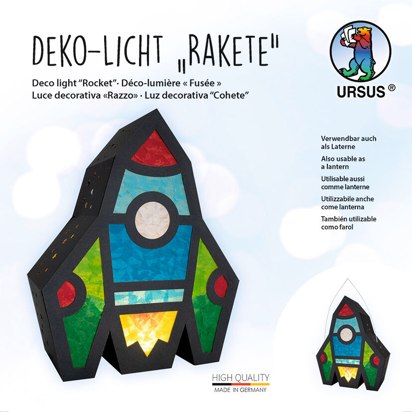 Decorative light "rocket"