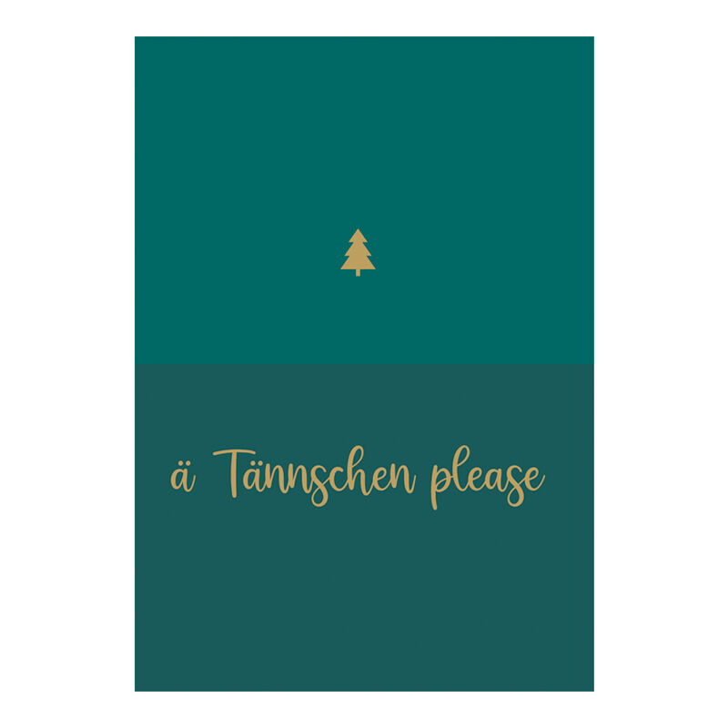 Greeting card with envelope GK "ä Tännschen"