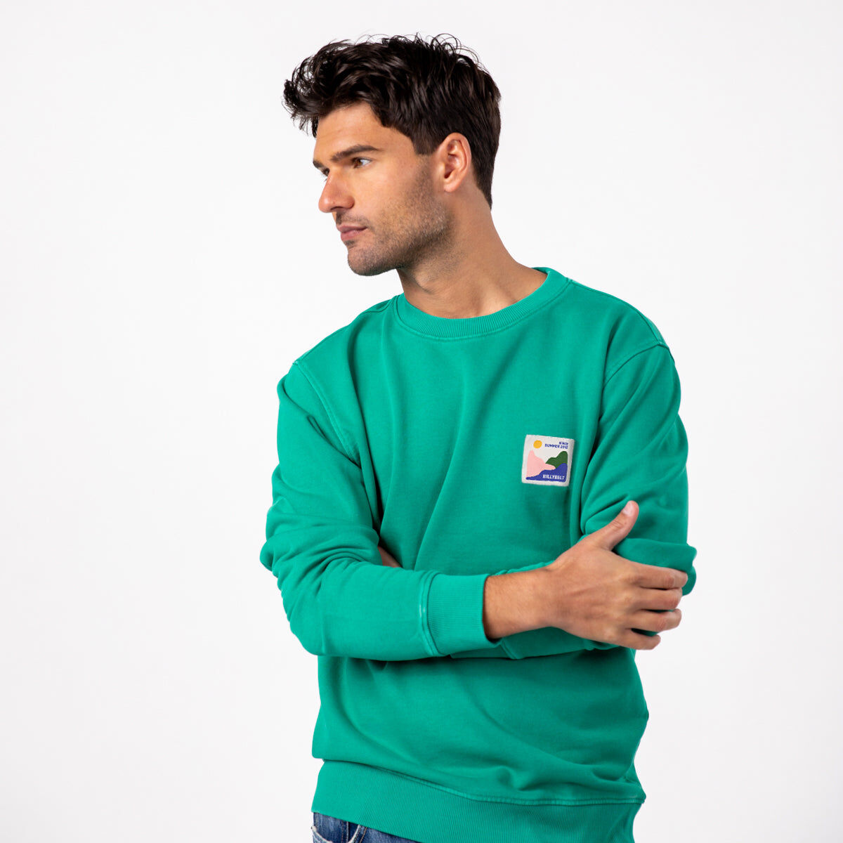 Sweat en 100% coton bio Summer edtion - Vert
