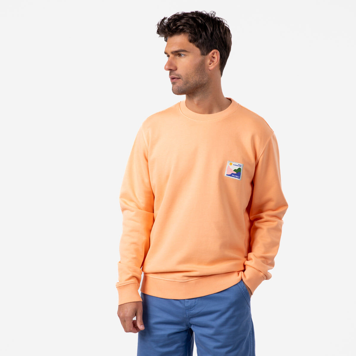 Sweat en 100% coton bio Summer edition - Orange