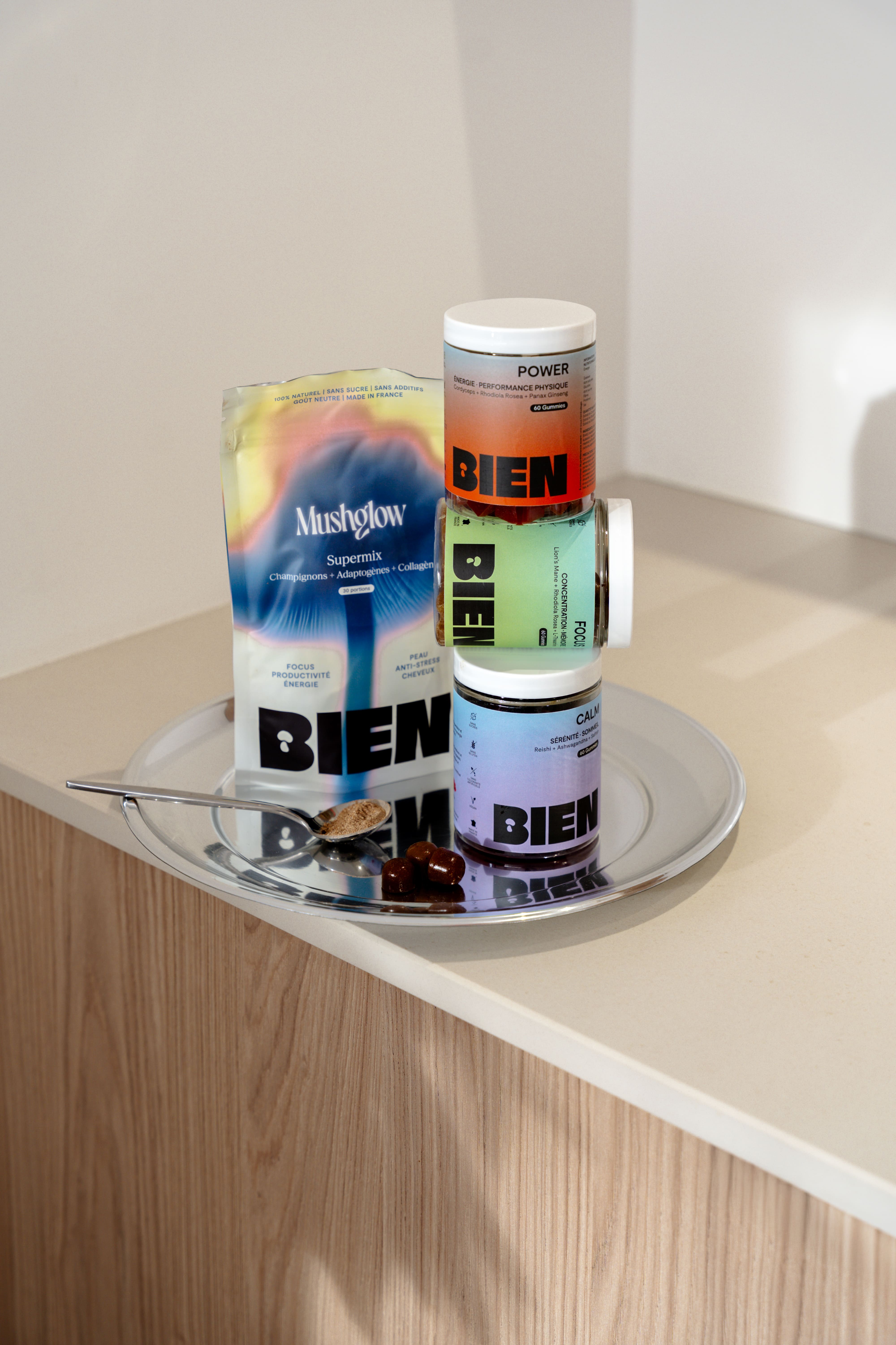 STARTER PACK - range of natural food supplements made in France - based on adaptogenic plants for stress, fatigue, sleep and concentration