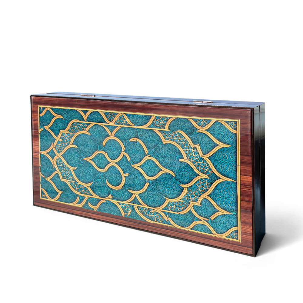 Juego de backgammon oriental Biggdesign, cierre magnético, superficie resistente a los arañazos