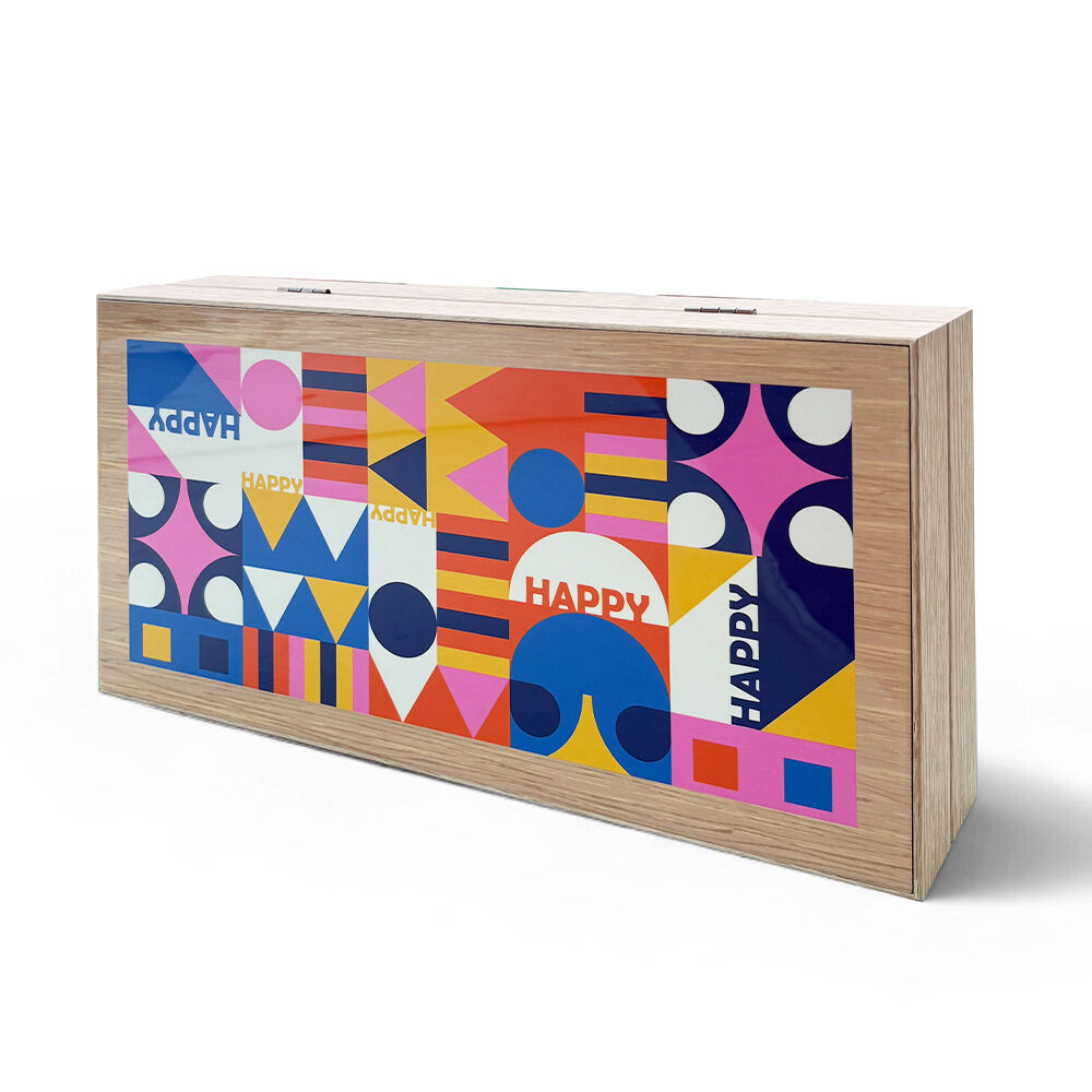 Juego de backgammon Biggdesign Happy | Cierre magnético, superficie resistente a los arañazos