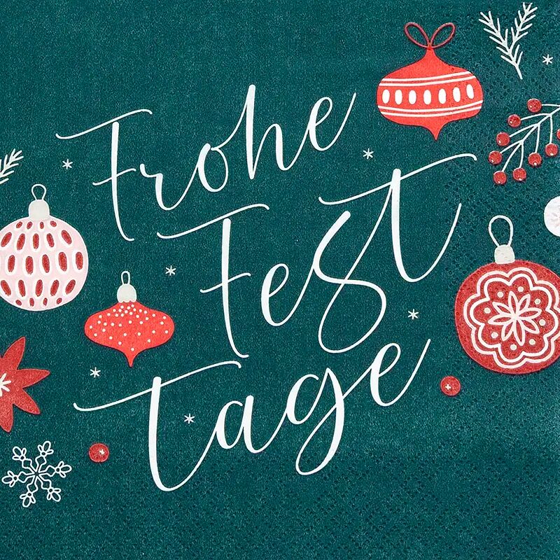 Serviettes Joyeuses fêtes