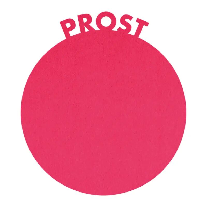 Felt coaster "Cheers pink"