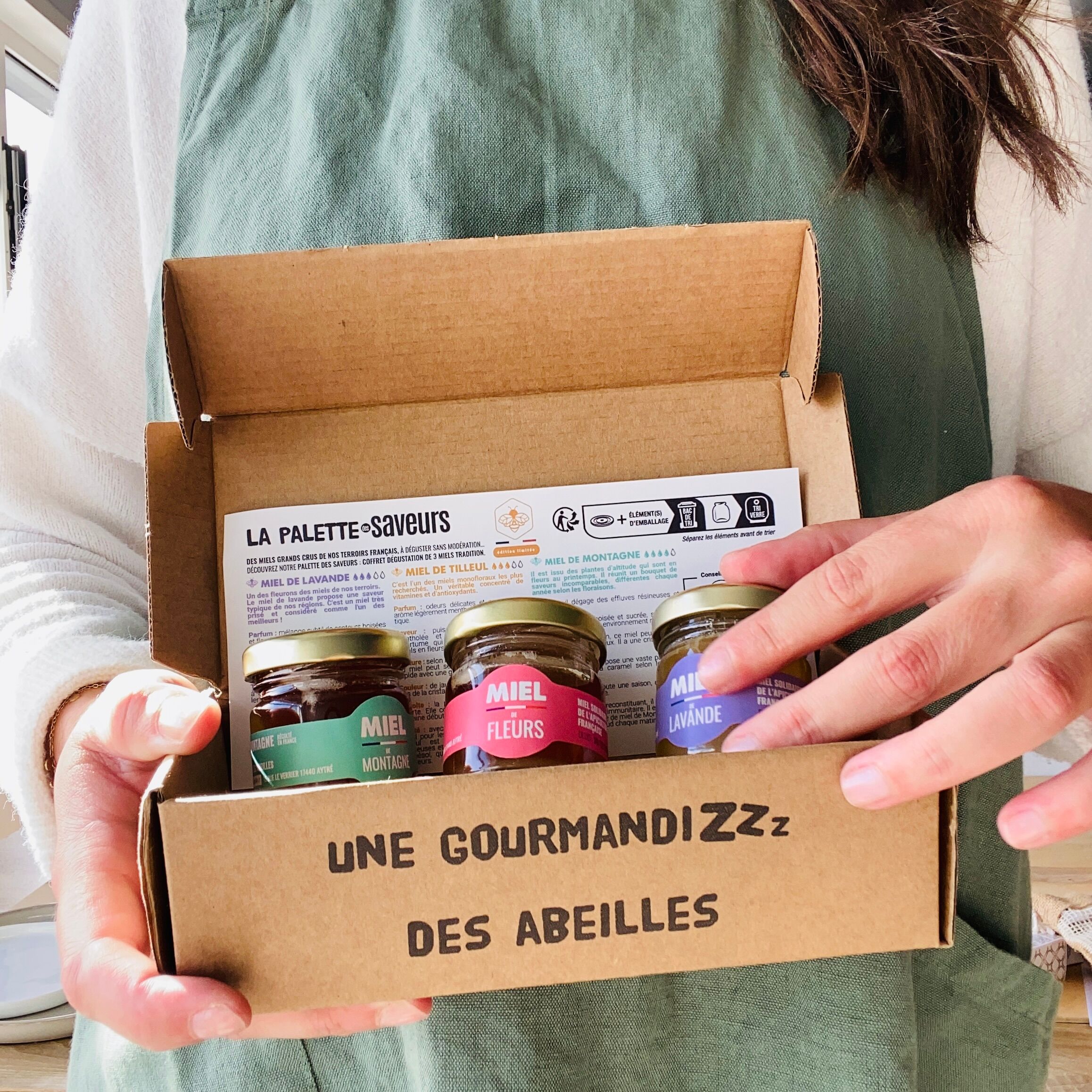 The Palette of Flavors Gift Set: 3 jars of organic honey