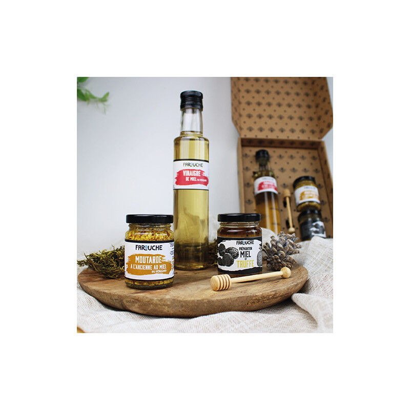 Gourmet gift box with honey and truffle