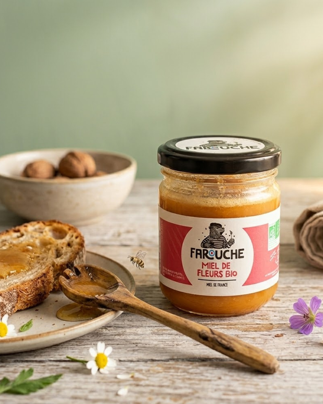 ORGANIC FLOWER HONEY - 250g