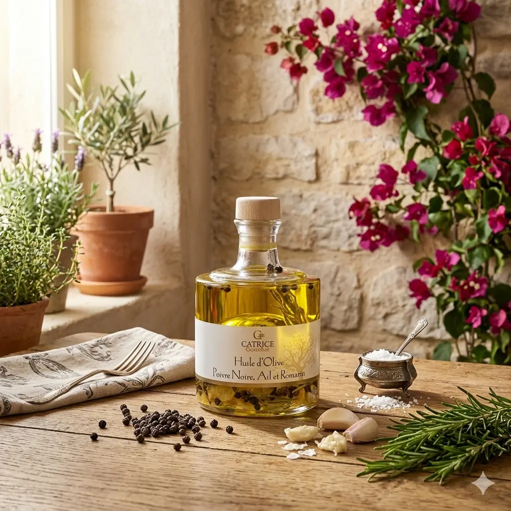 Buy wholesale Garlic & Thyme Aromatic Olive Oil - 250mL