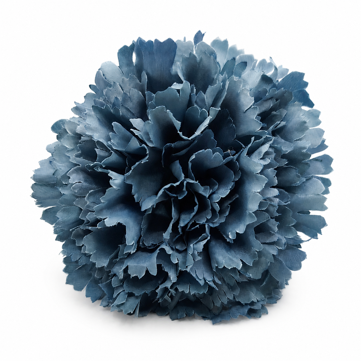 Clavel XL Flor Flamenca Grande Adorno Pelo Mujer · Azul Humo Ø13cm