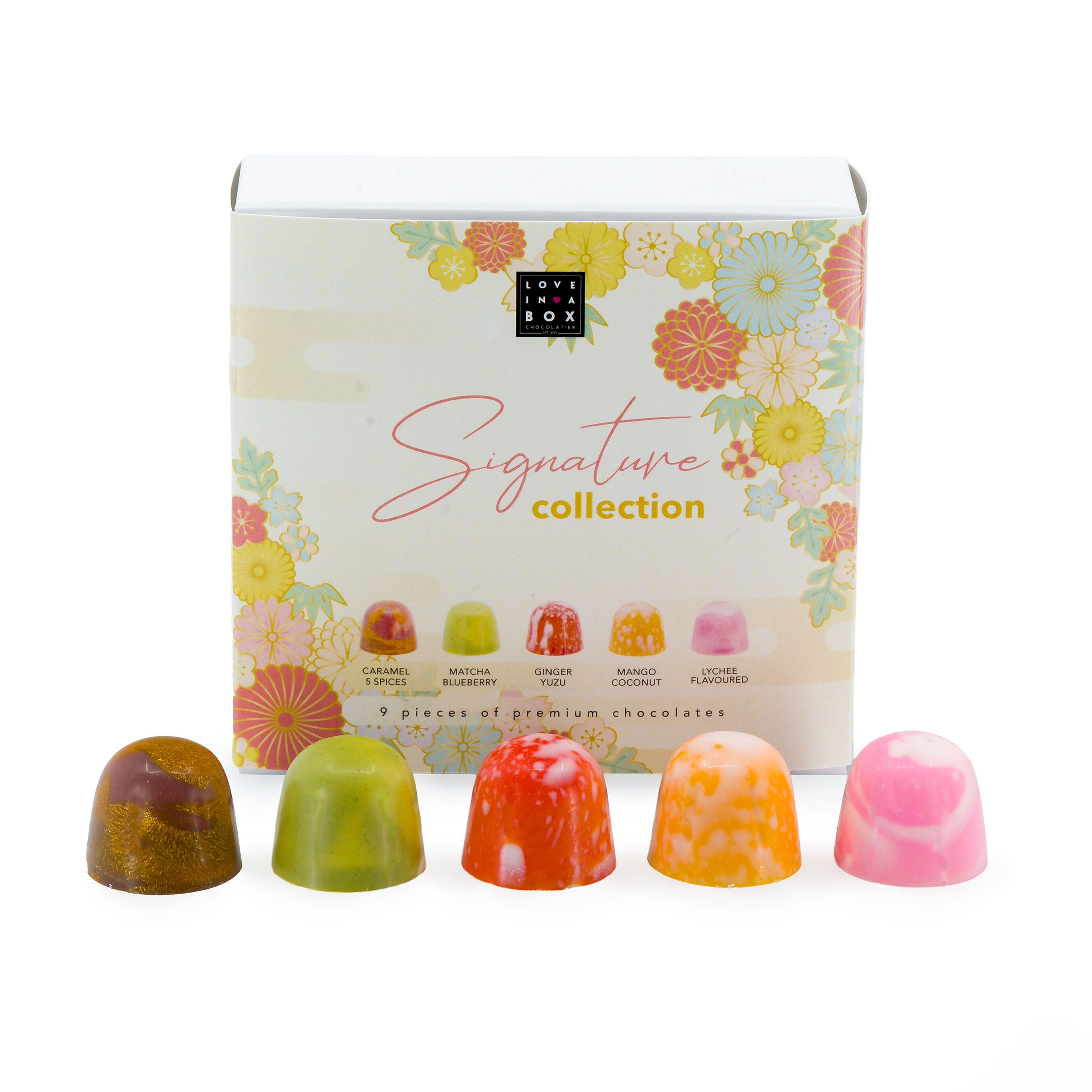 Luxury Chocolates Signature Collection Summer edition - 9pc of premium summer chocolates