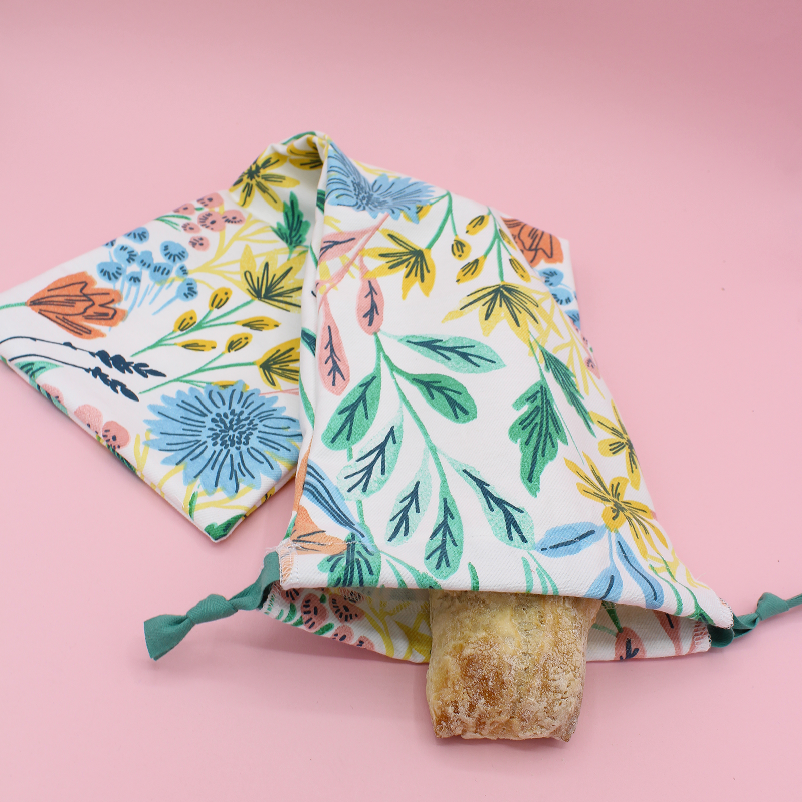 Nouveau patron - Sac à baguette en coton épais - printemps