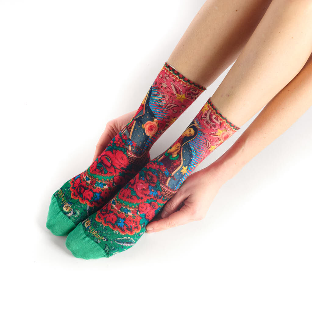 Guadalupe printed socks