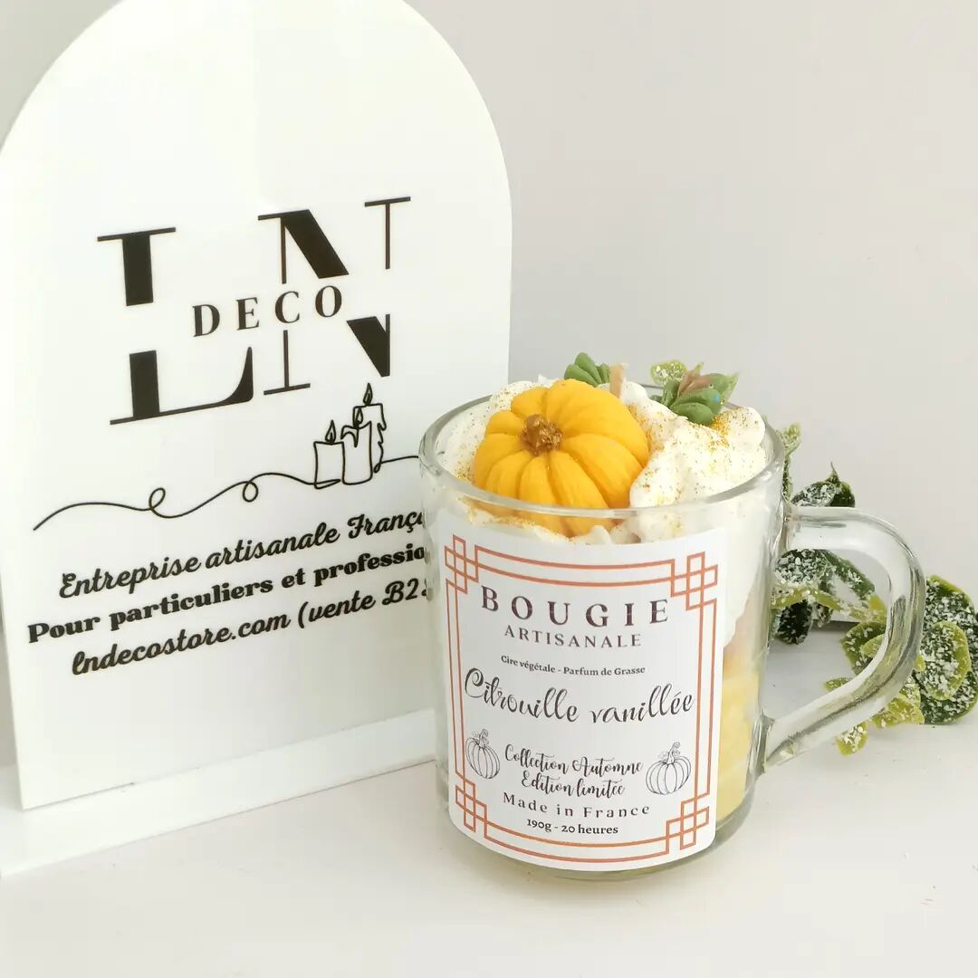 Gourmet Pumpkin Vanilla Mug Candle
