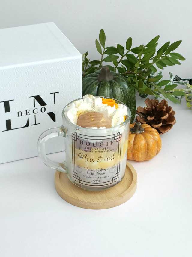 Gourmet Teacup Candle - Nuts and Honey