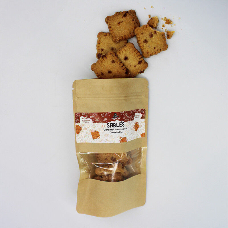 Salted Caramel Peanut Shortbread Cookies - 60g