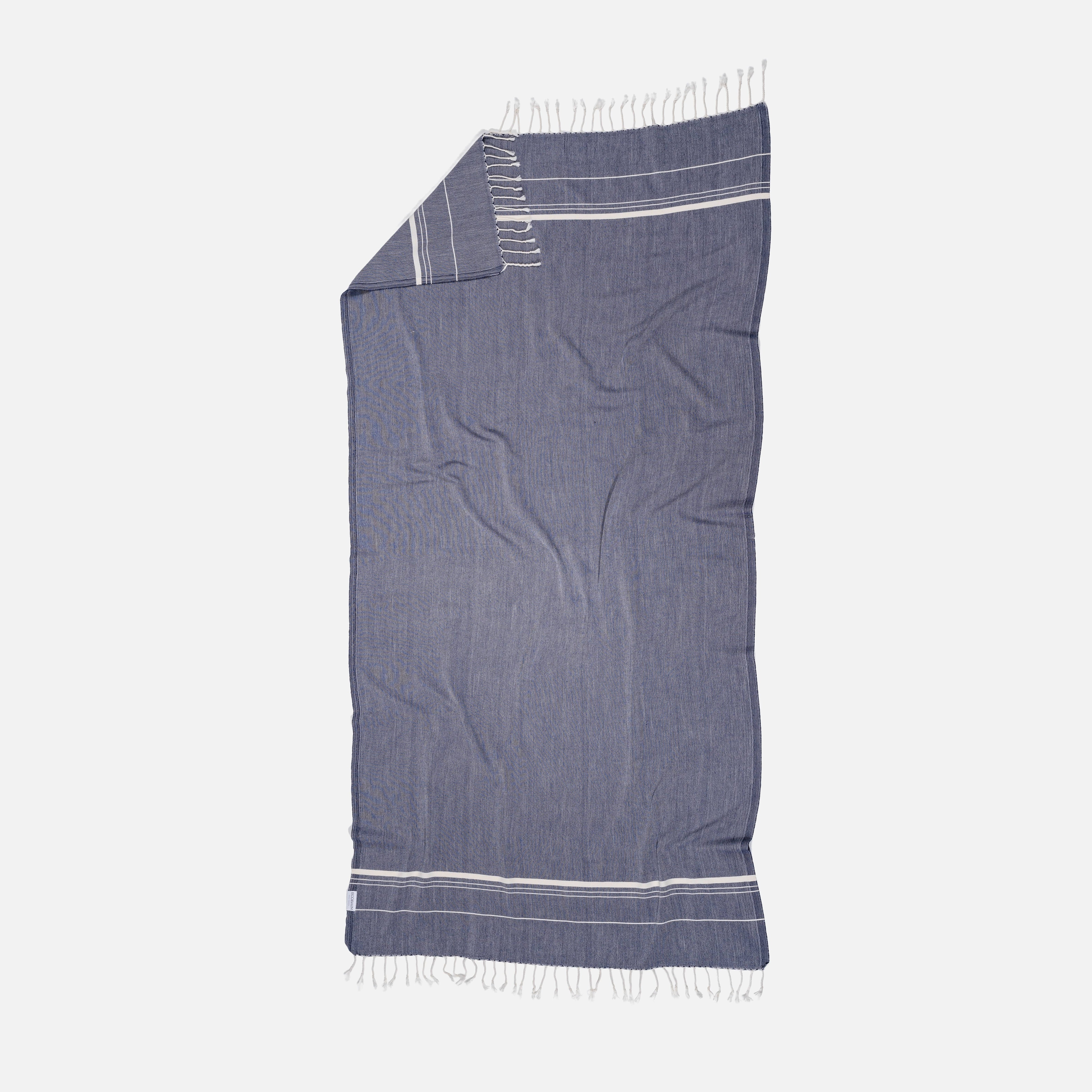 Ecobain Towel "Air" | Midnight Anchor (Dunkelblau)
