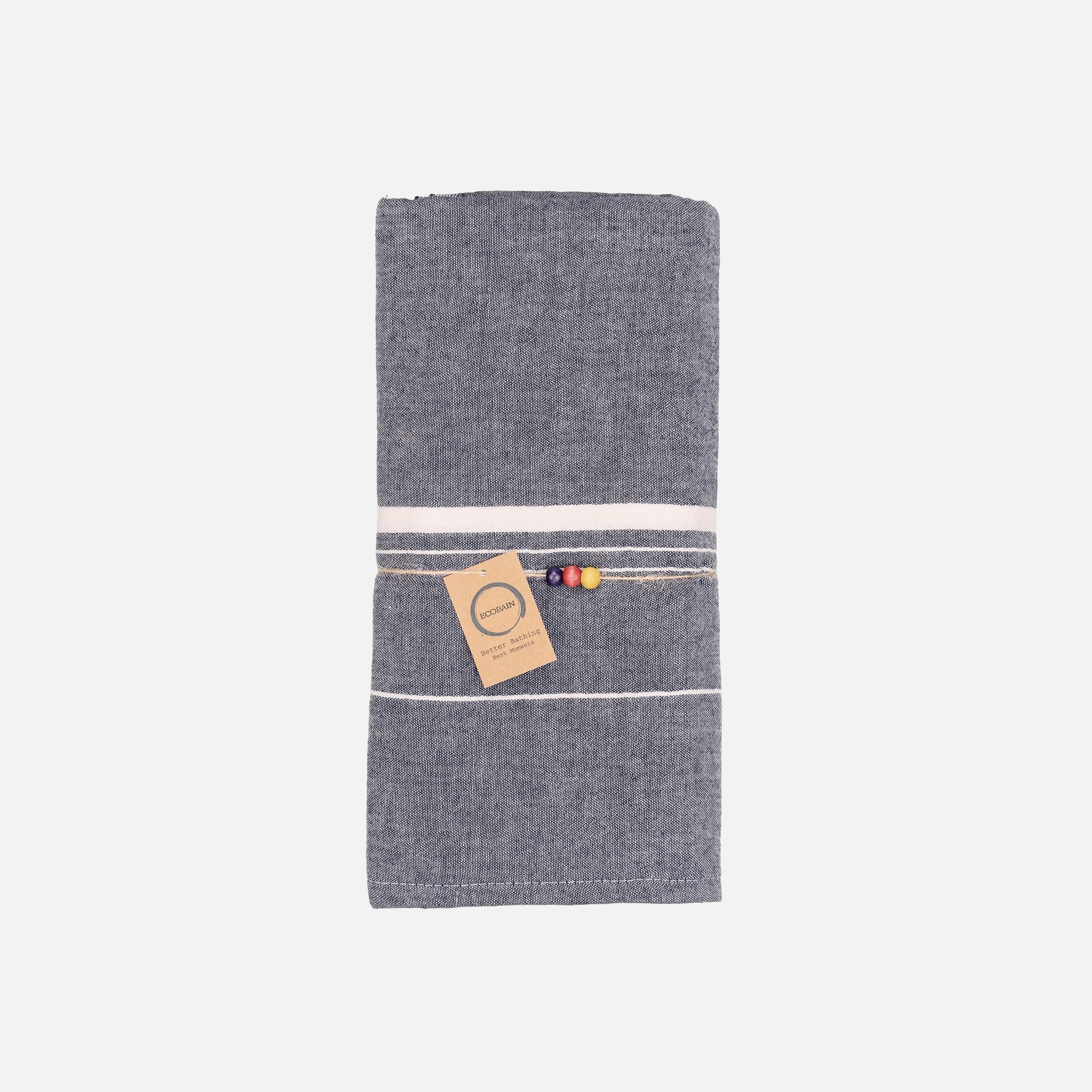Ecobain Towel "Cocoon" | Midnight Anchor (Dunkelblau)