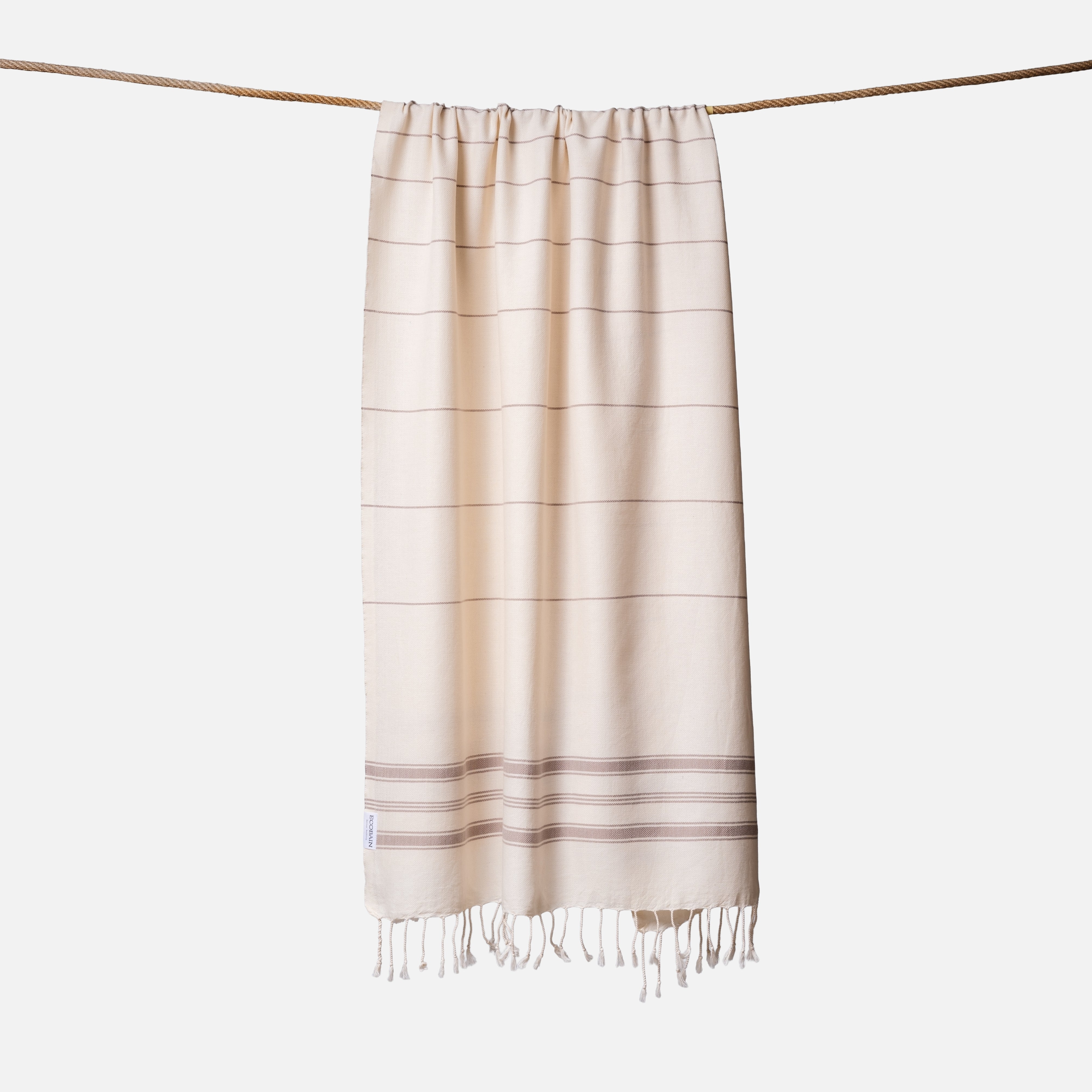 Ecobain Towel "New Classic" | Silent Shore (Ecru-Taupe)