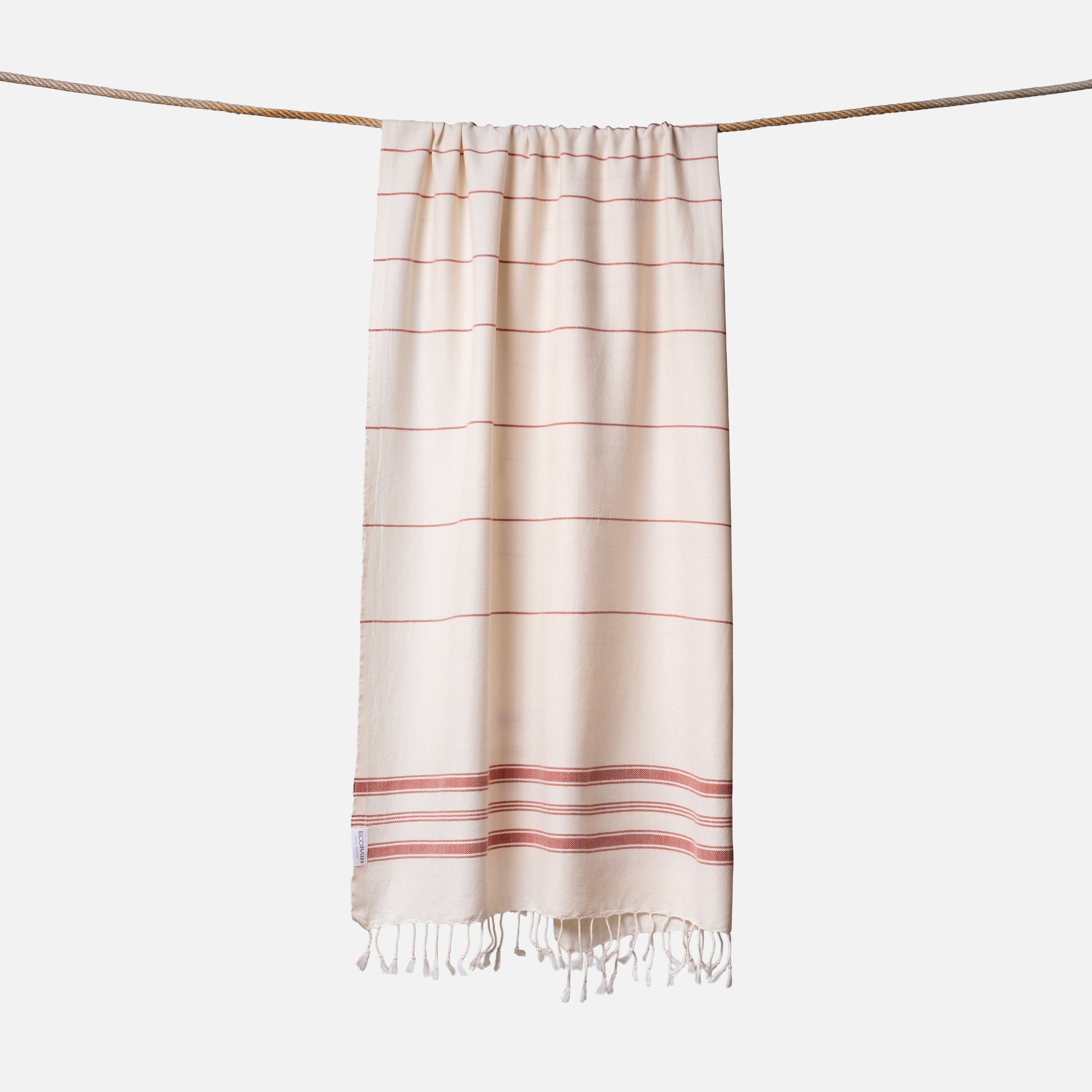 Ecobain Towel "New Classic" | Autumn Spark (Ecru-Rostrot)