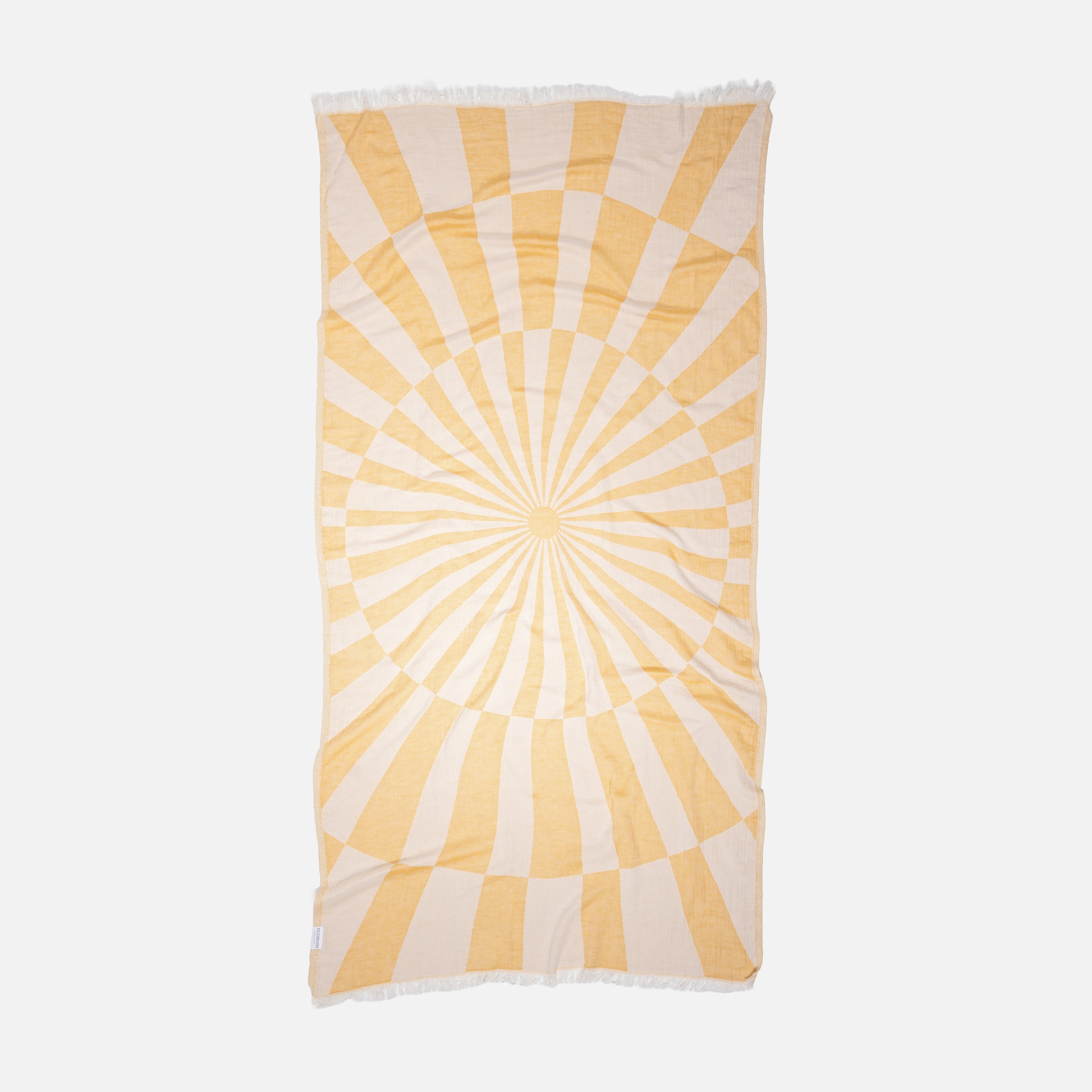 Ecobain Towel "Optique" | Mustard Seed (Senfgelb)