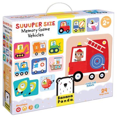 Suuuper Size Memory Game Vehicles 2+