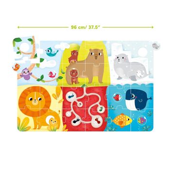 Puzzle Super Taille Animal Match 2+ 7