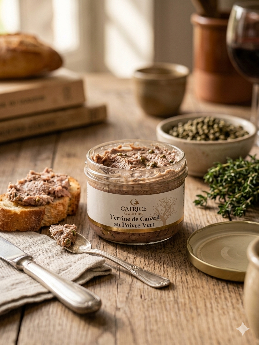 Duck terrine with green peppercorns 100g New for 2026