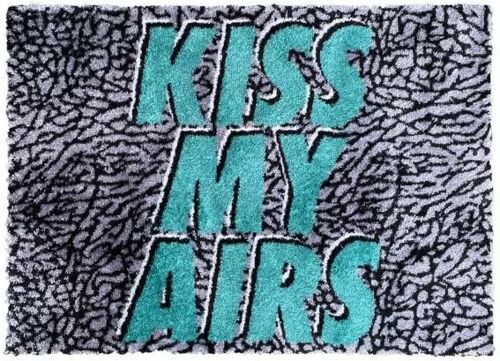 Vloerkleed / deurmat – Kiss my airs – Elephant - 70x50cm