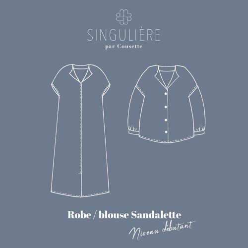 Patron couture - Robe / blouse Sandalette