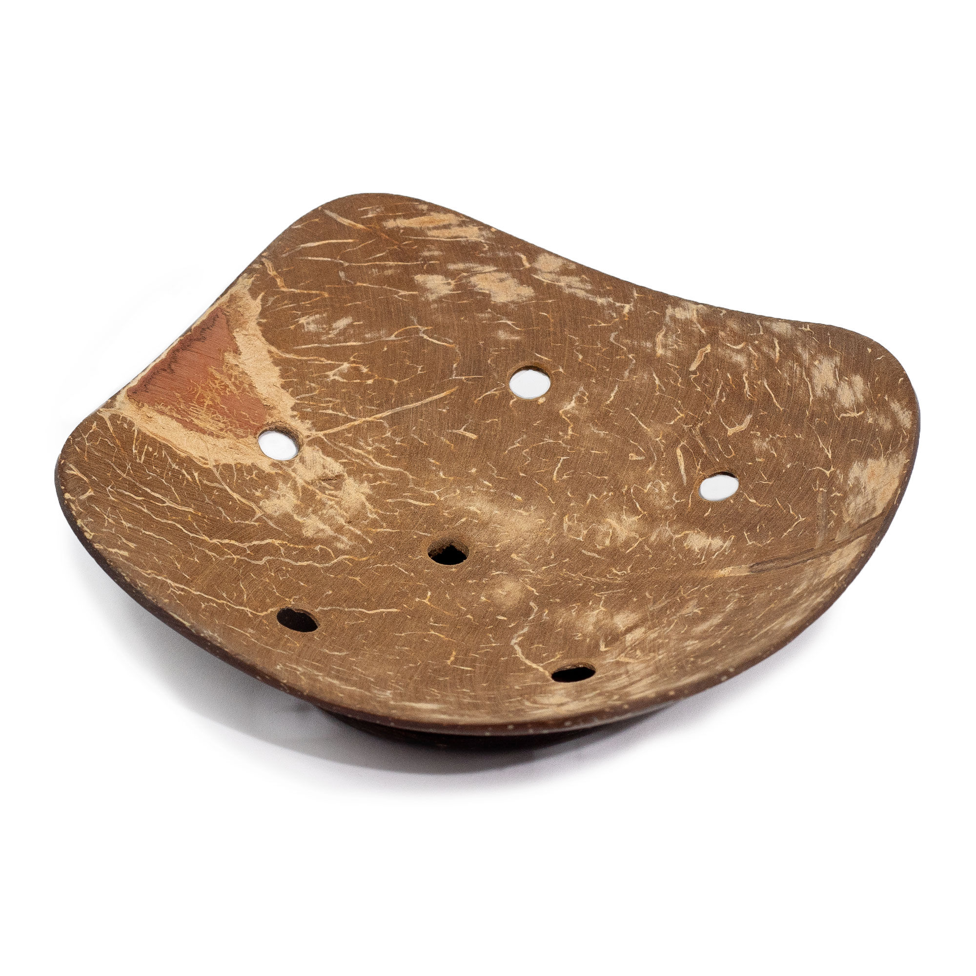 6x Natural Coconut Soap Dish - Square - 11 cm