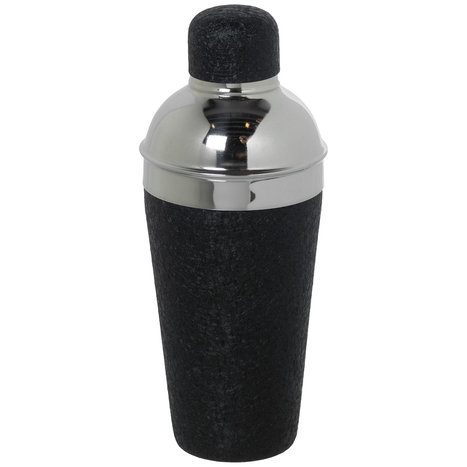 550ml Stainless Steel Cocktail Shaker, Black Cover 8.5X21cm