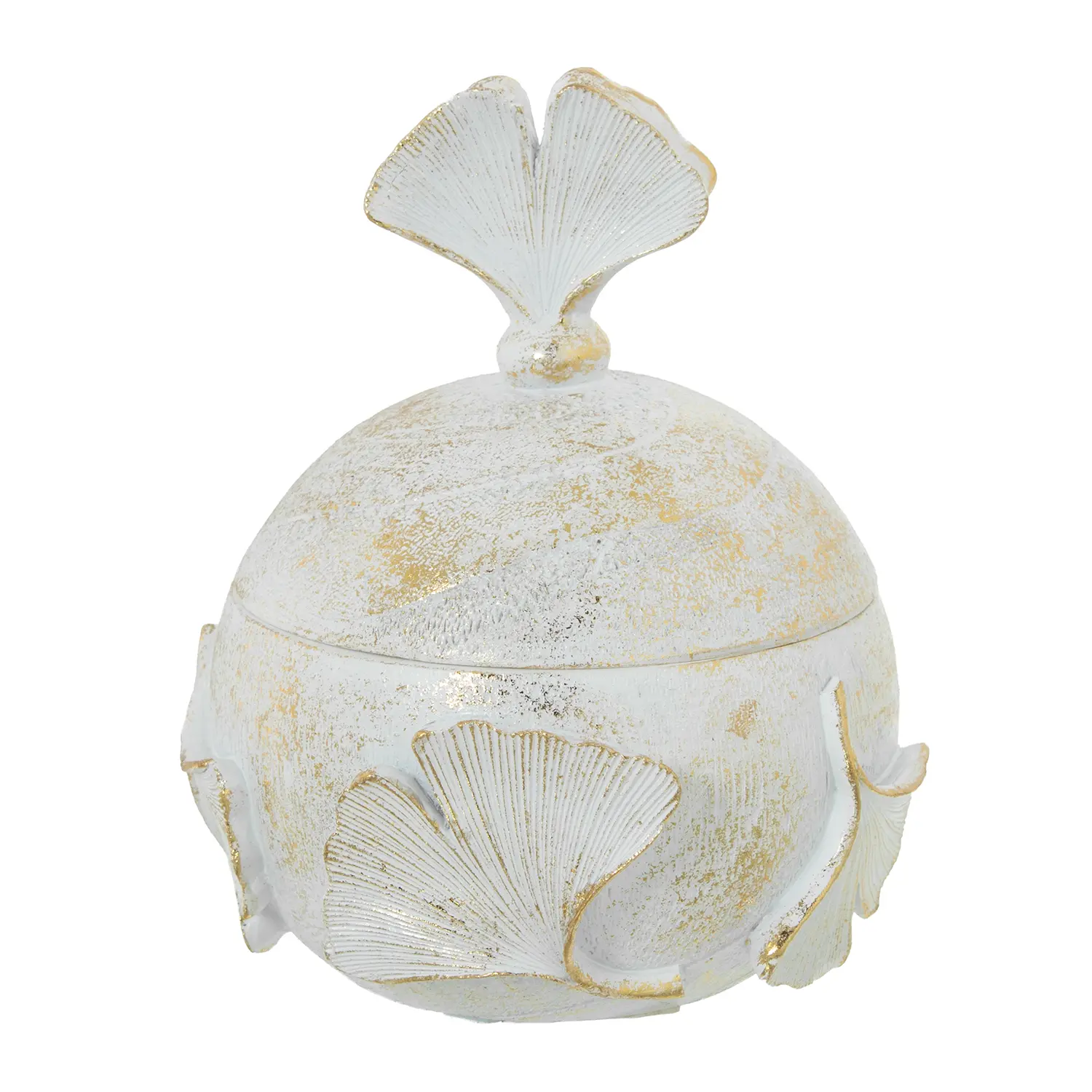 Buy wholesale White/Gold Resin Jewelry Box 10.5X13cm
