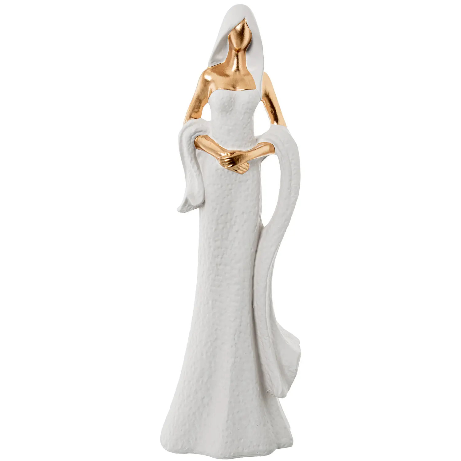 Buy wholesale Ceramic Figure of a Woman with a White/Gold Shawl