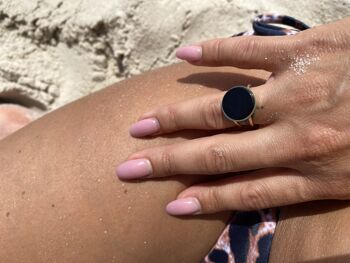 Bague Chloé pierre noir 1