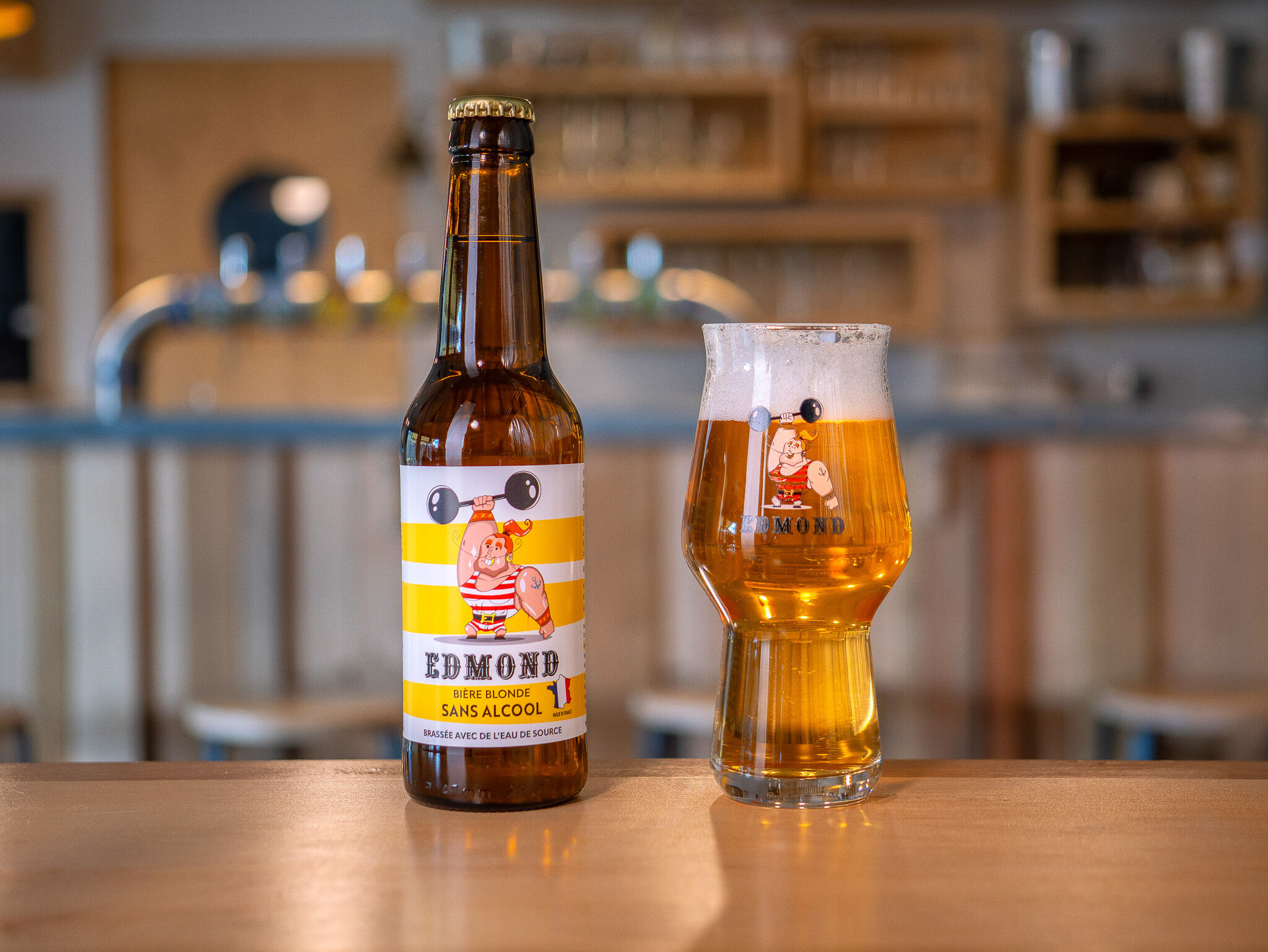 *Edmond bière blonde 33cl & bio sans alcool