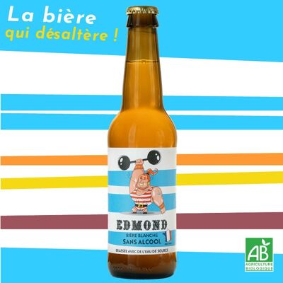 Edmond bière Blanche et BIO sans alcool