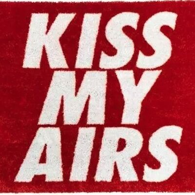 Back / doormat – Kiss My Airs – Red – 120x67cm