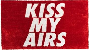 Dos / paillasson – Kiss My Airs – Rouge – 120x67cm