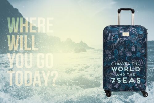 Luggage Cover [I Travel the World]